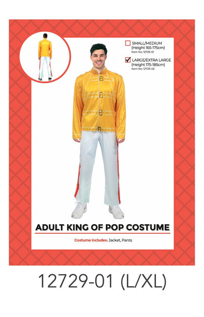 Adult King of Pop Costume L/XL image 0