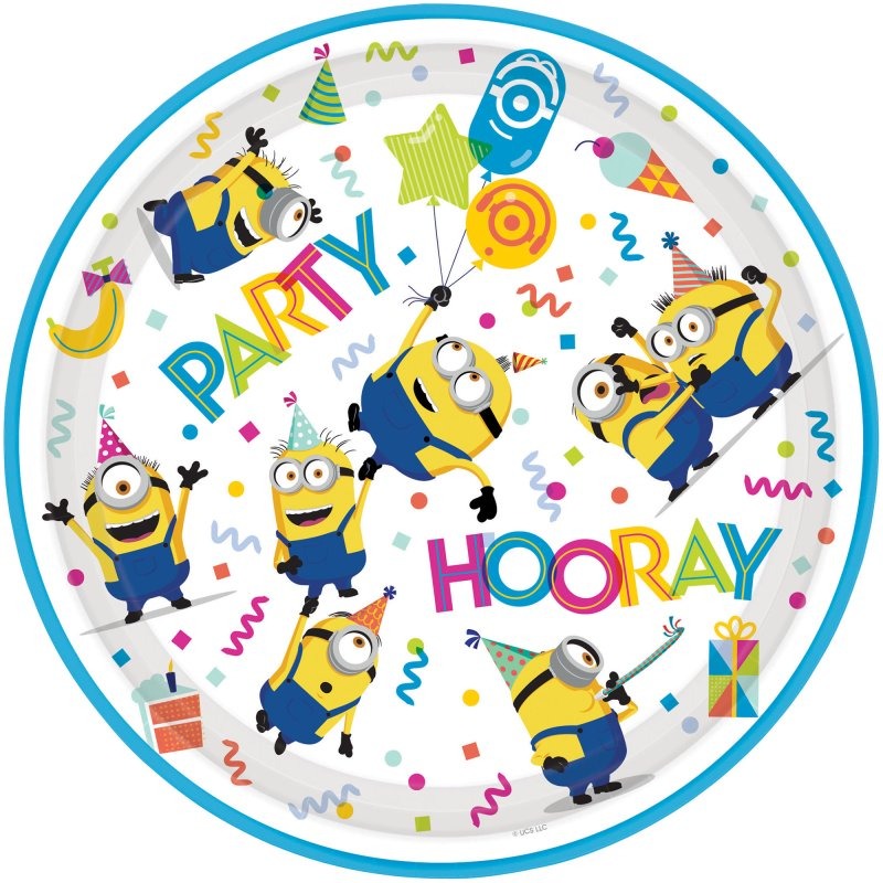 Minions 23cm Paper Plates 8pk