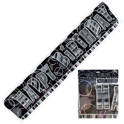 Glitz Black Giant H/B Banner