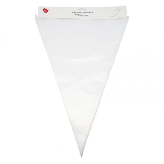 Clear Disposable Piping Bags Heavy Duty 25pk 22" image 0