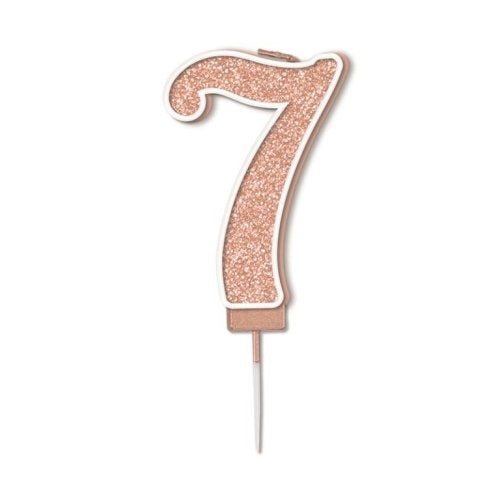 CANDLE SPARKLING FIZZ #7 ROSEGOLD image 0