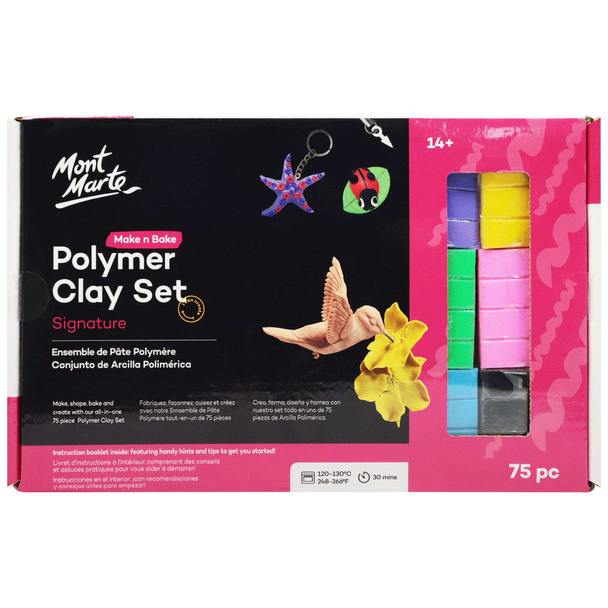 Make n Bake Polymer Clay Set 75pc image 0