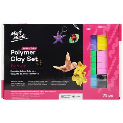 Make n Bake Polymer Clay Set 75pc image 0