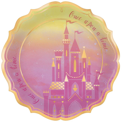 8 Disney Princess Once Upon A Time 10in/26cm Paper Plates image 0