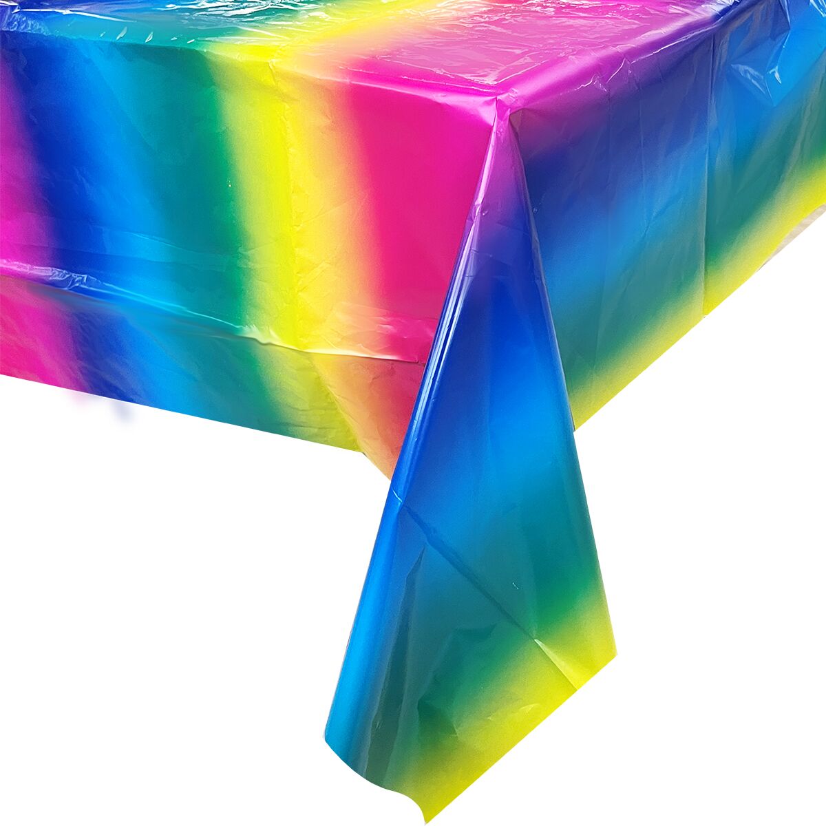 Plastic Table Cloth - Rainbow image 0
