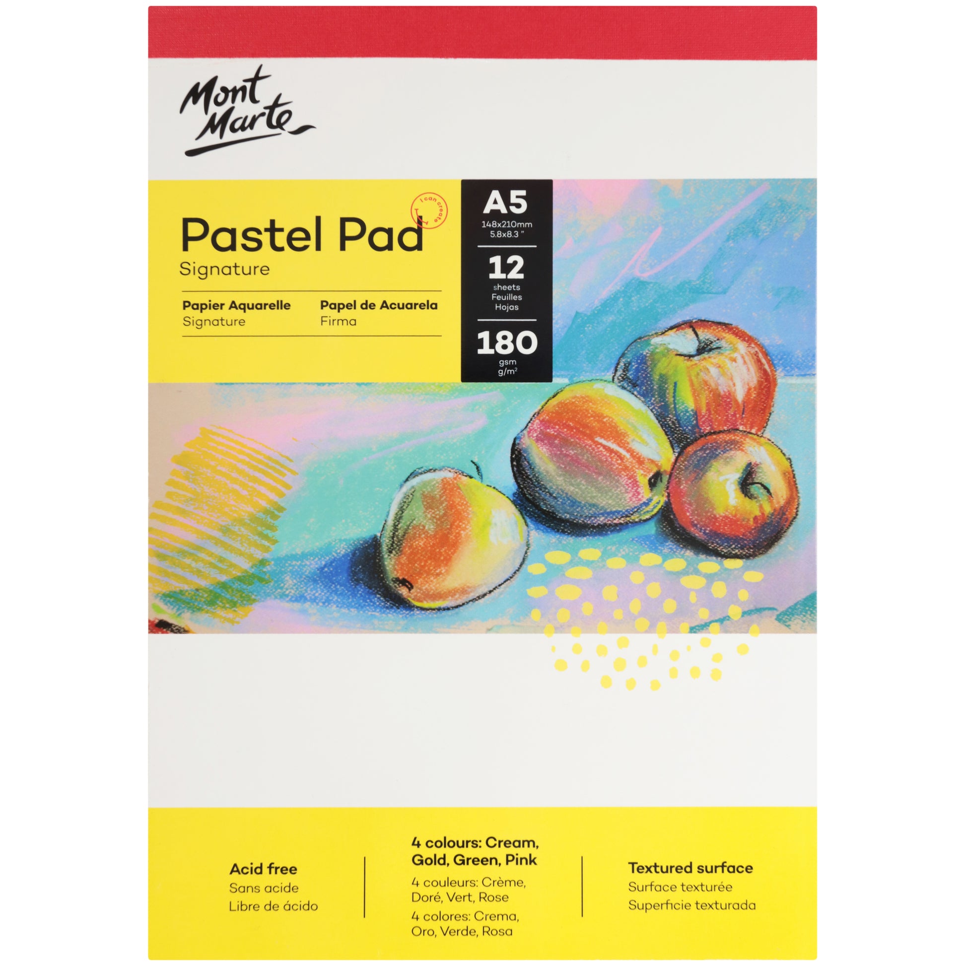 Pastel Pad acid free 4 colours A5 180gsm image 0