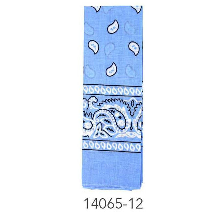 Bandana (Paisley) (Light Blue)Cotton image 0
