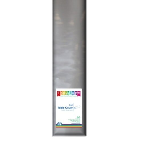 Silver Tablecover Roll Plastic 1.2m x 30m 1 Roll image 0