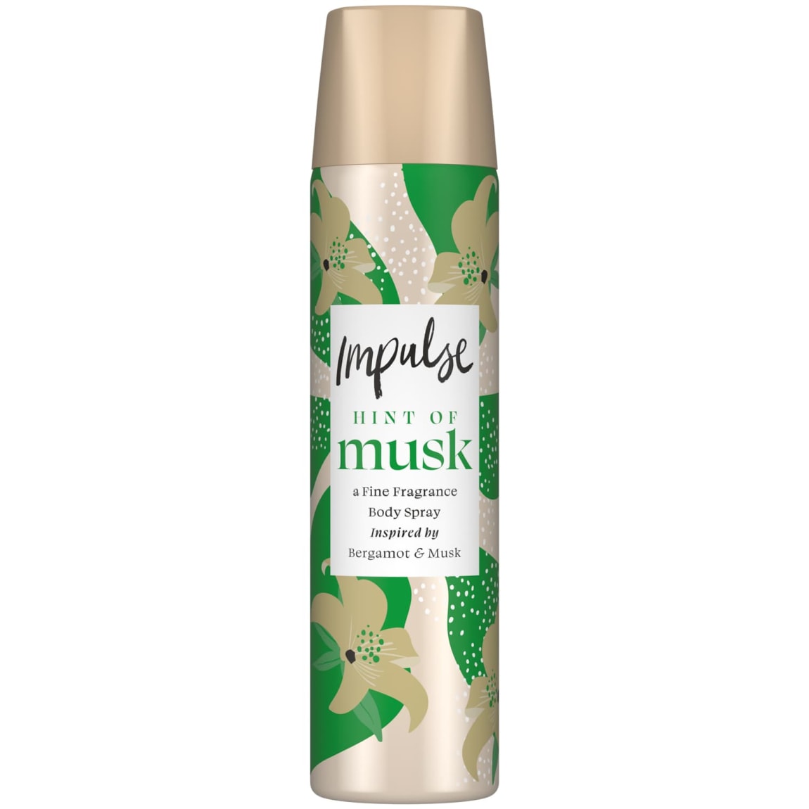 IMPULSE 50g / 75ml BODY SPRAY HINT OF MUSK INSPIRED BY BERGAMOT AND MUSK