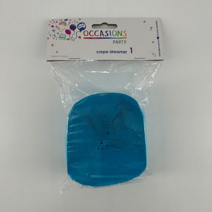 Paper Crepe Streamer 30m AZURE BLUE image 0