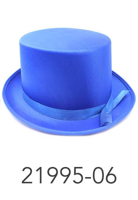 Satin Top Hat (Blue) image 0