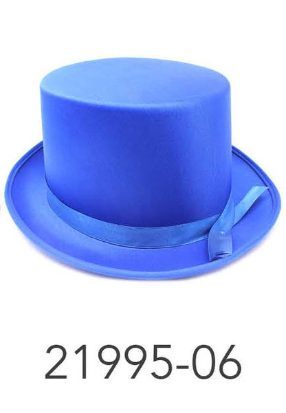 Satin Top Hat (Blue) image 0