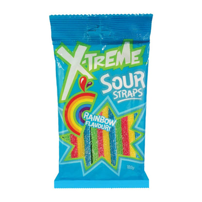 X-Treme Sour Straps Rainbow 160g