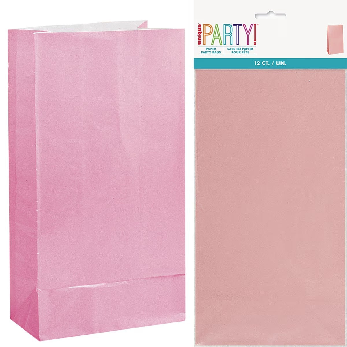 Paper Bags 12pk - Lovely Pink
