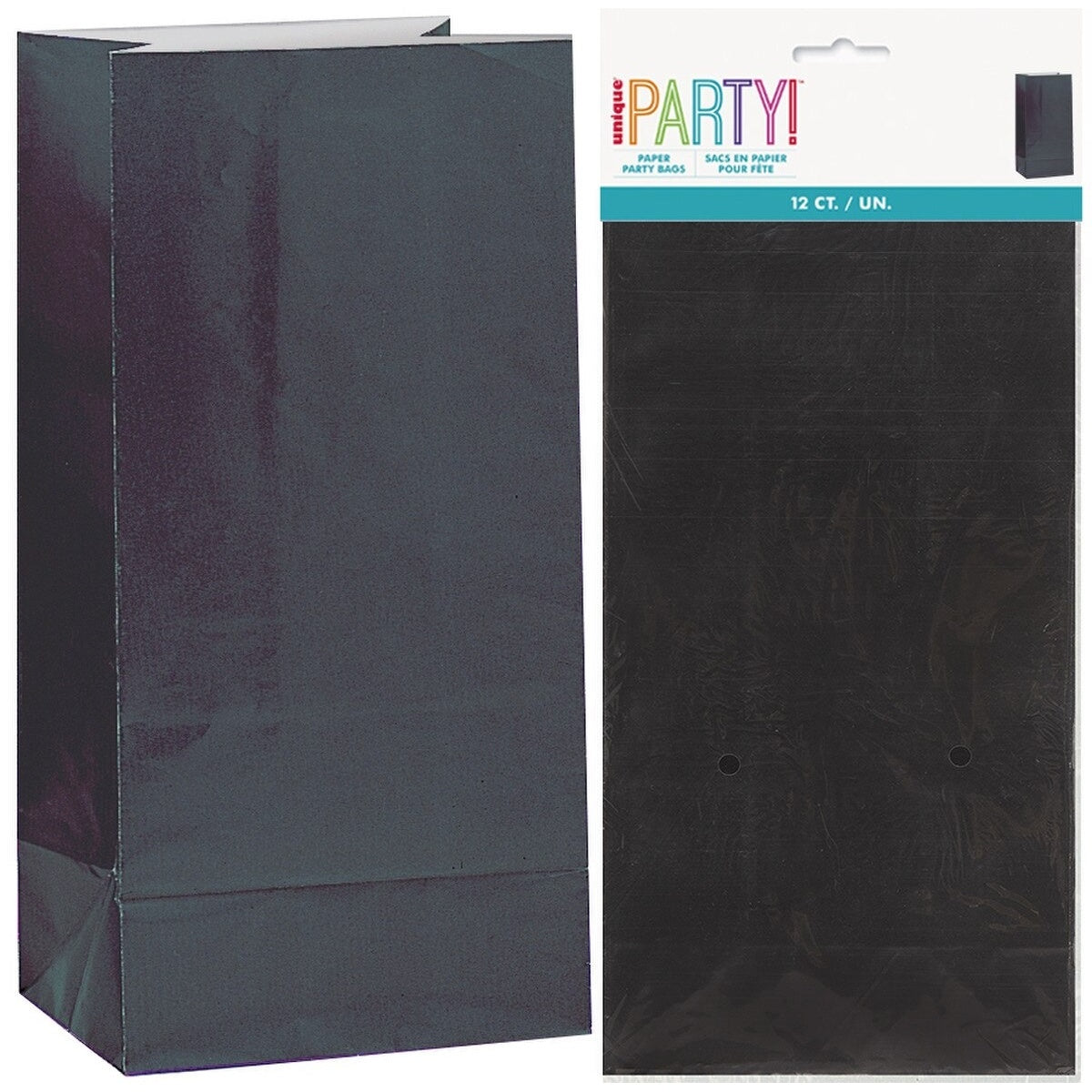 Paper Bags 12pk - Black