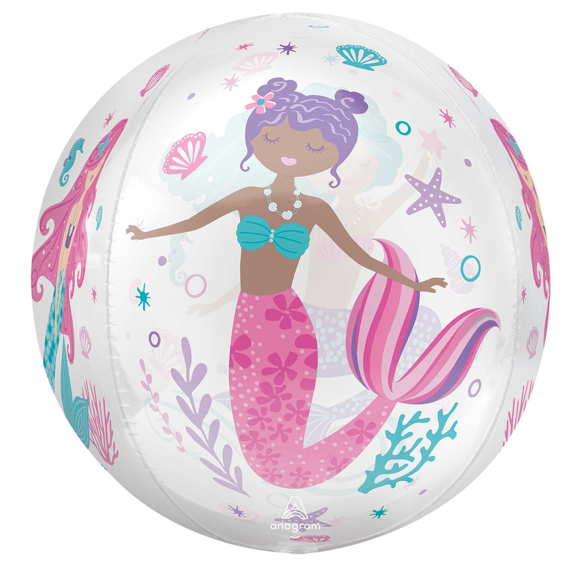 Orbz XL Shimmering Mermaid Balloon *Excludes Helium image 0