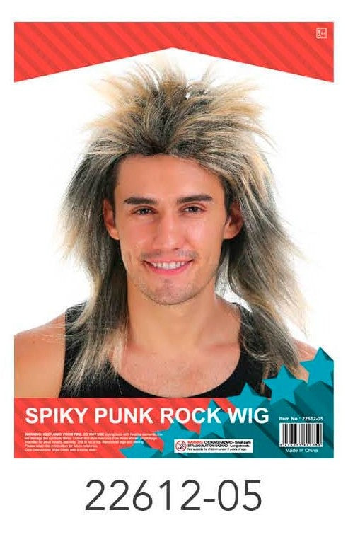 Spiky Long Wig (Yellow / Black) image 0