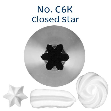 Piping Tip Closed Star C6K image 0