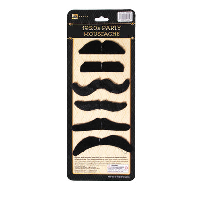 1920s Moustache Set of 6 image 0