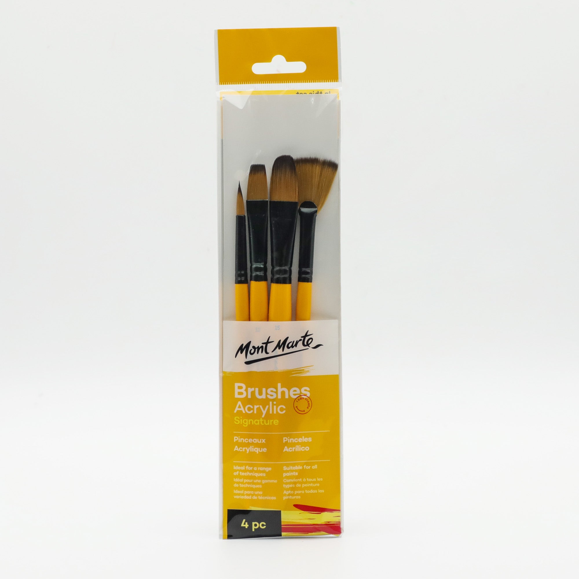 Gallery Series Brush Set Acrylic 4pc image 0