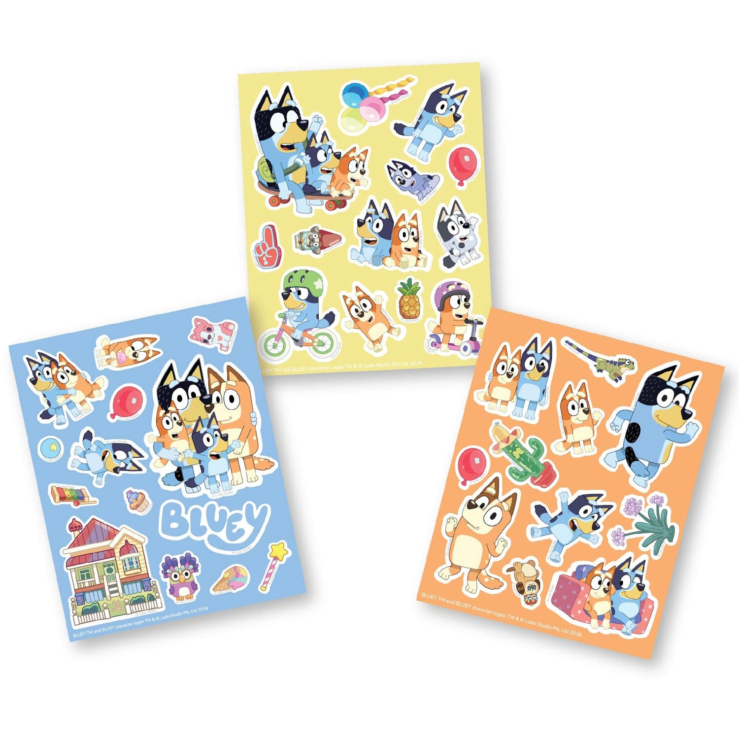 8 Bluey Sticker Sheets image 0