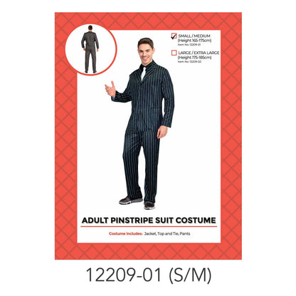 Adult Pinstripe Suit S/M image 0