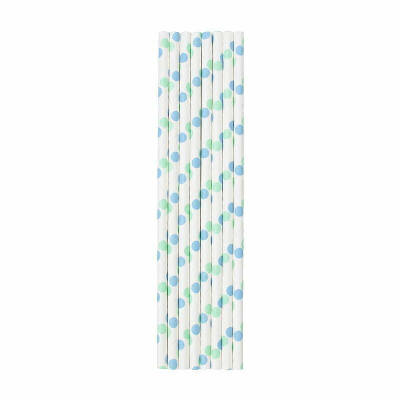 Baby Blue Straws 8pk image 0