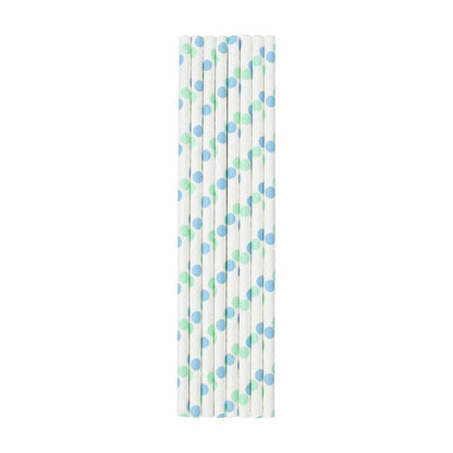 Baby Blue Straws 8pk image 0