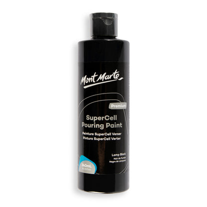 SuperCell Pouring Paint 240ml - Lamp Black image 0