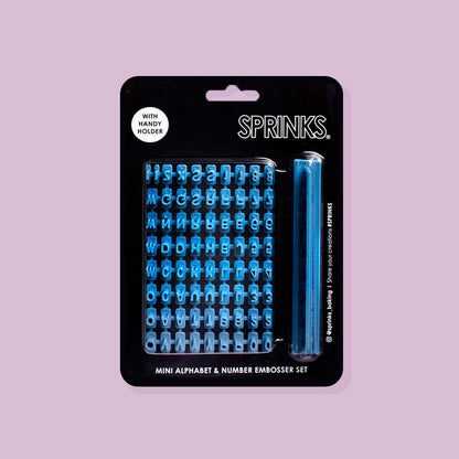 SPRINKS Mini Alphabet & Number Embosser Set image 0
