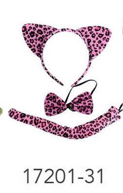 Animal 3pcs Set (Pink Leopard) image 0