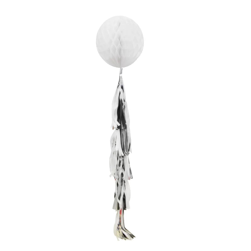 HONEYCOMB TASSEL 80CM WHITE