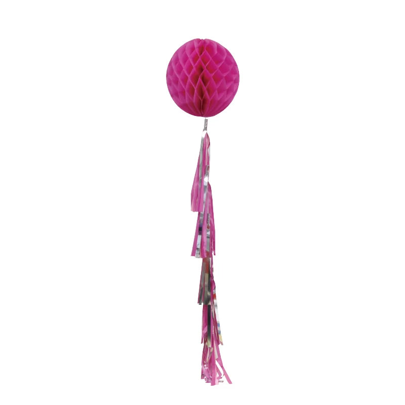 HONEYCOMB TASSEL 80CM Fuchsia
