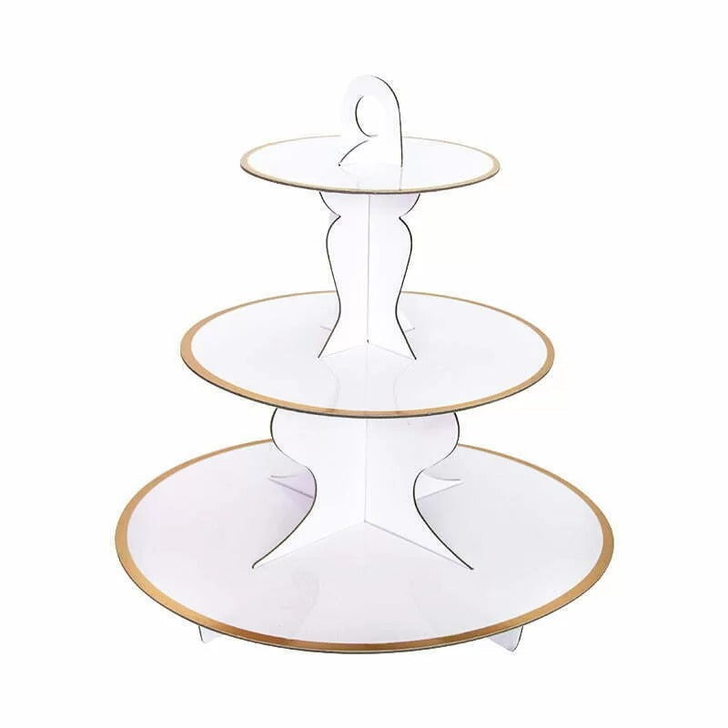 Solid Cake Stand White 40cm