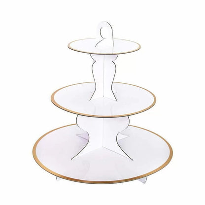 Solid Cake Stand White 40cm