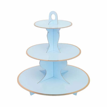 Solid Cake Stand Blue 40cm