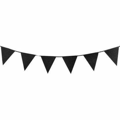 Black Glitter Bunting 3M