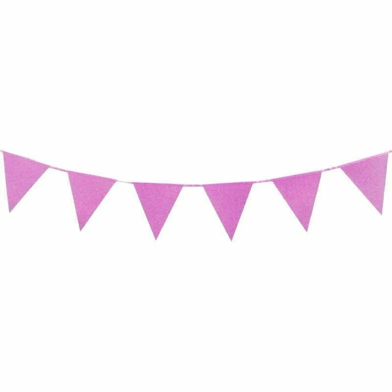 Purple Glitter Bunting 3M