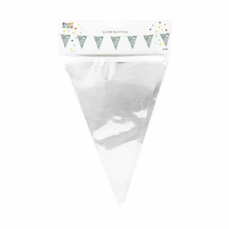 Silver Foil Bunting 6M