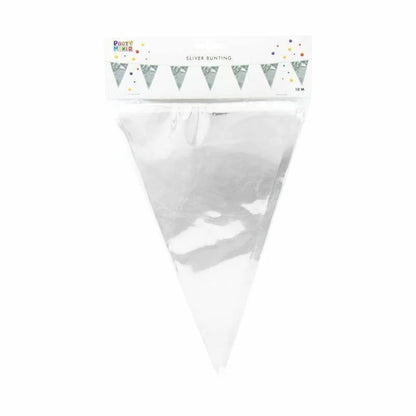 Silver Foil Bunting 6M