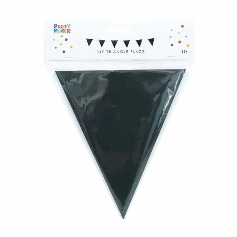 Diy Black Triangle Bunting