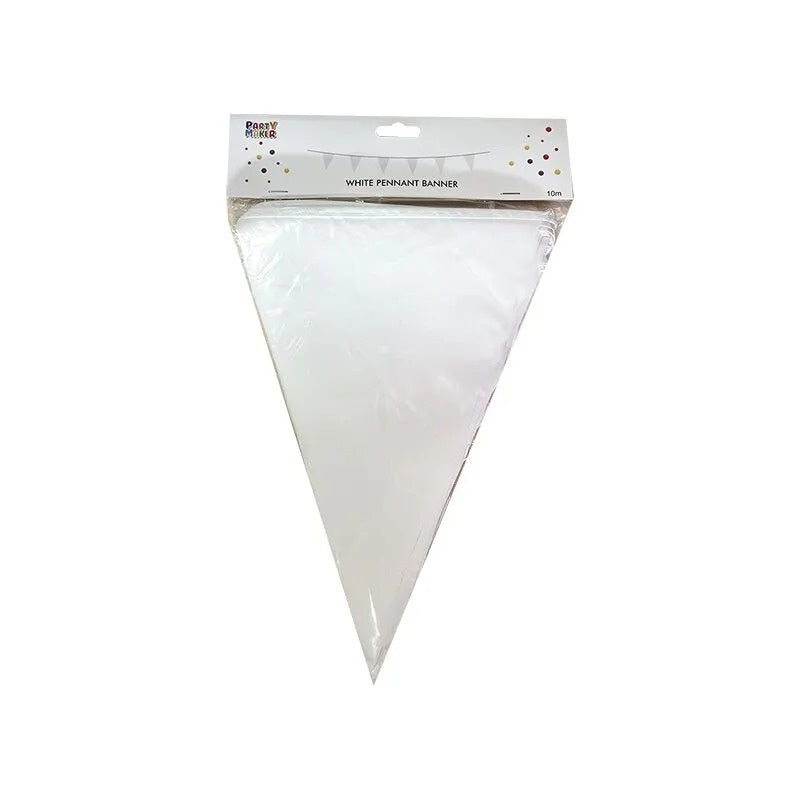 White Pennant Bunting 10M