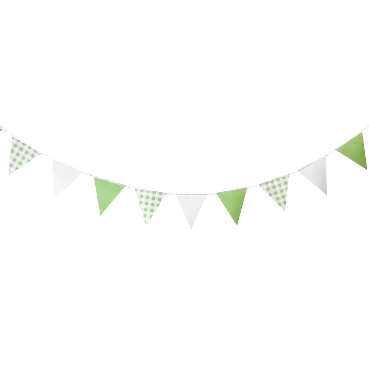 Green Gingham Bunting 3.5m