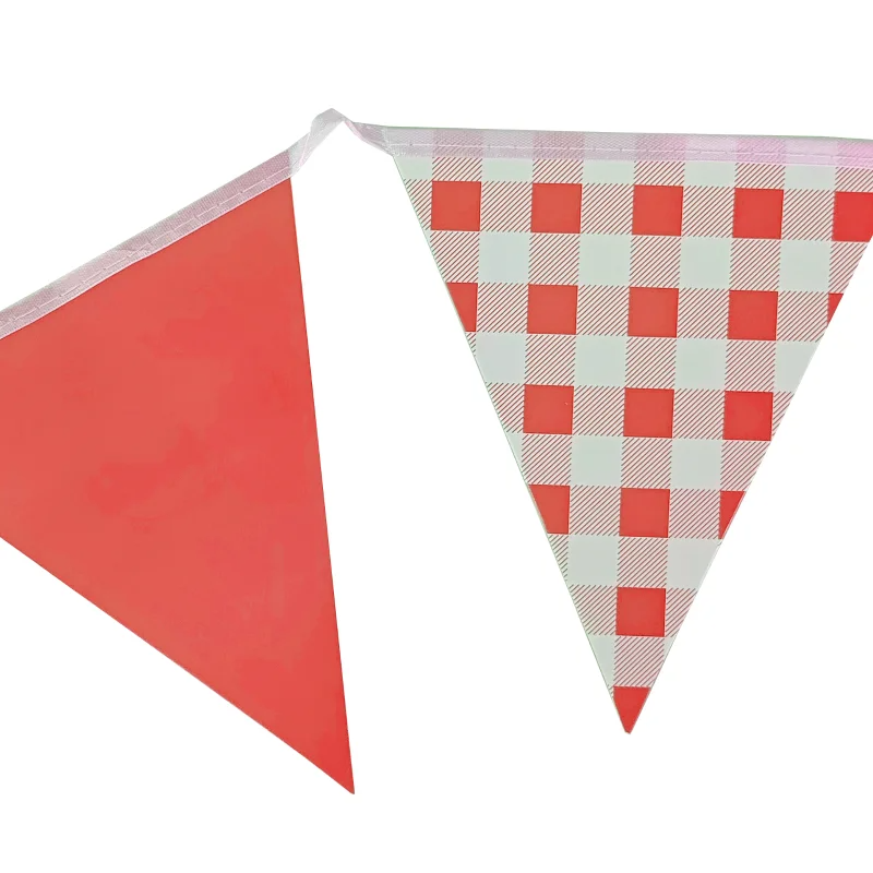Red Gingham Bunting 3.5M