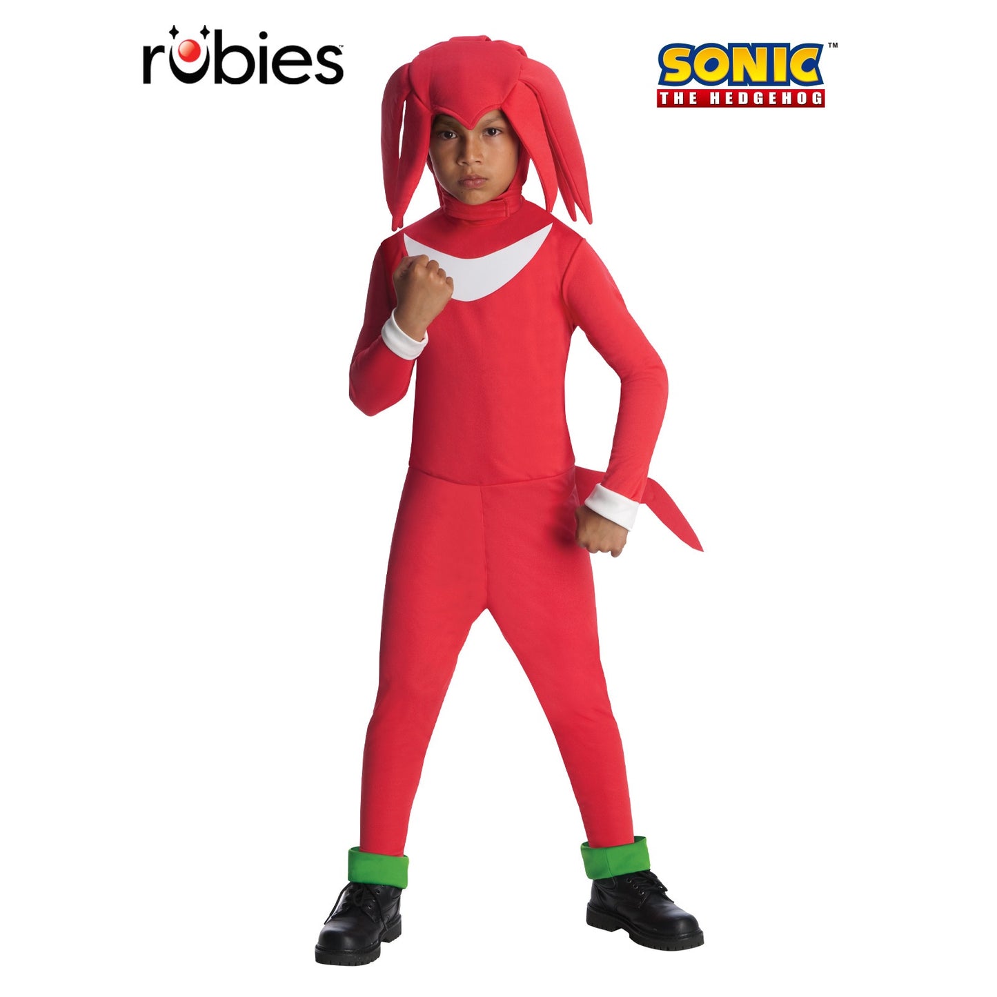 Knuckles - Sonic The Hedgehog Kids Costume - Medium image 0