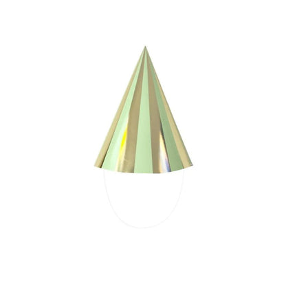 Green Gingham 6pk Paper Hats