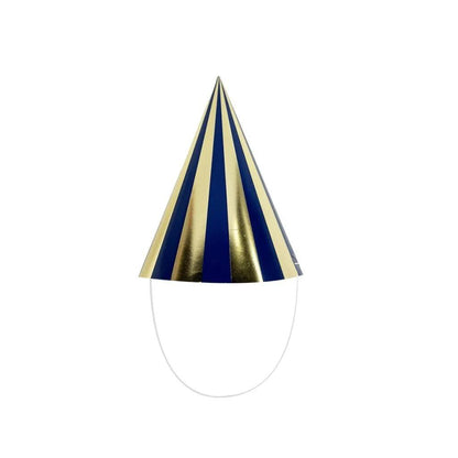 Blue Gingham 6pk Paper Hats