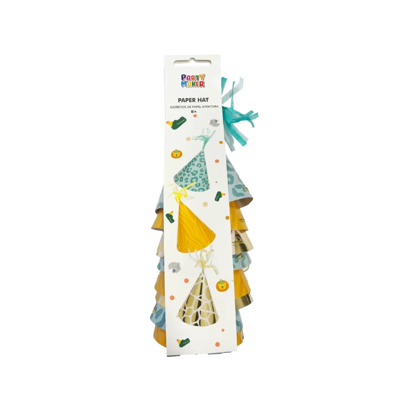 Party Paper Hat Safari Animal Print