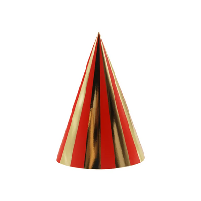 Red Gingham 6pk Paper Hats