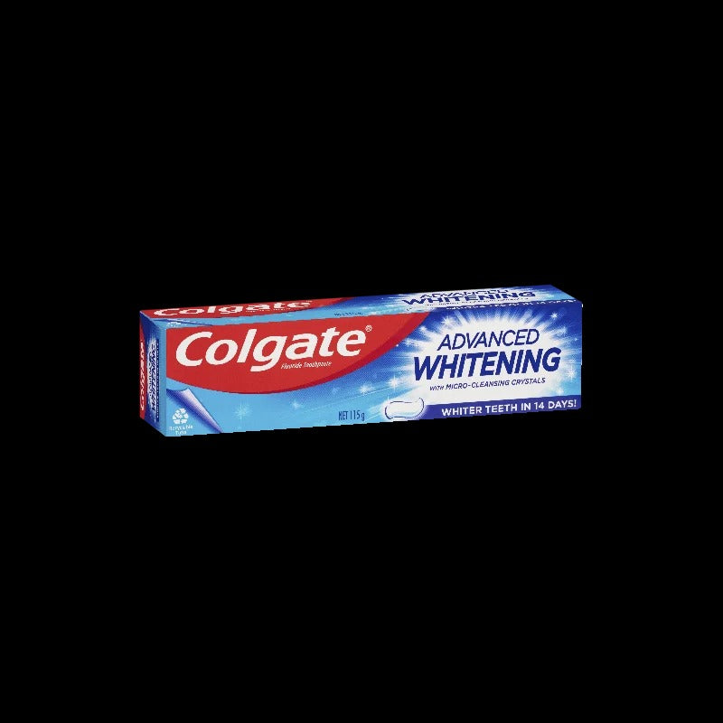 COLGATE 115g TOOTHPASTE ADVANCED WHITENING WITH MICRO CLEANSING CRYSTALS
